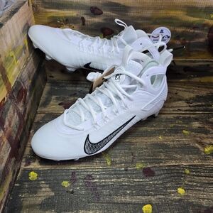 Nike Men’s 11 Huarache 9‎ Elite Mid LAX Lacrosse Cleats White/Black FD0088-101